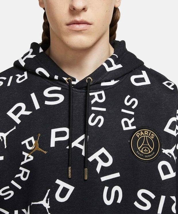SÄ°YAH Jordan Paris Saint-Germain Flc Po Hoodie Aop | Sneaks Up