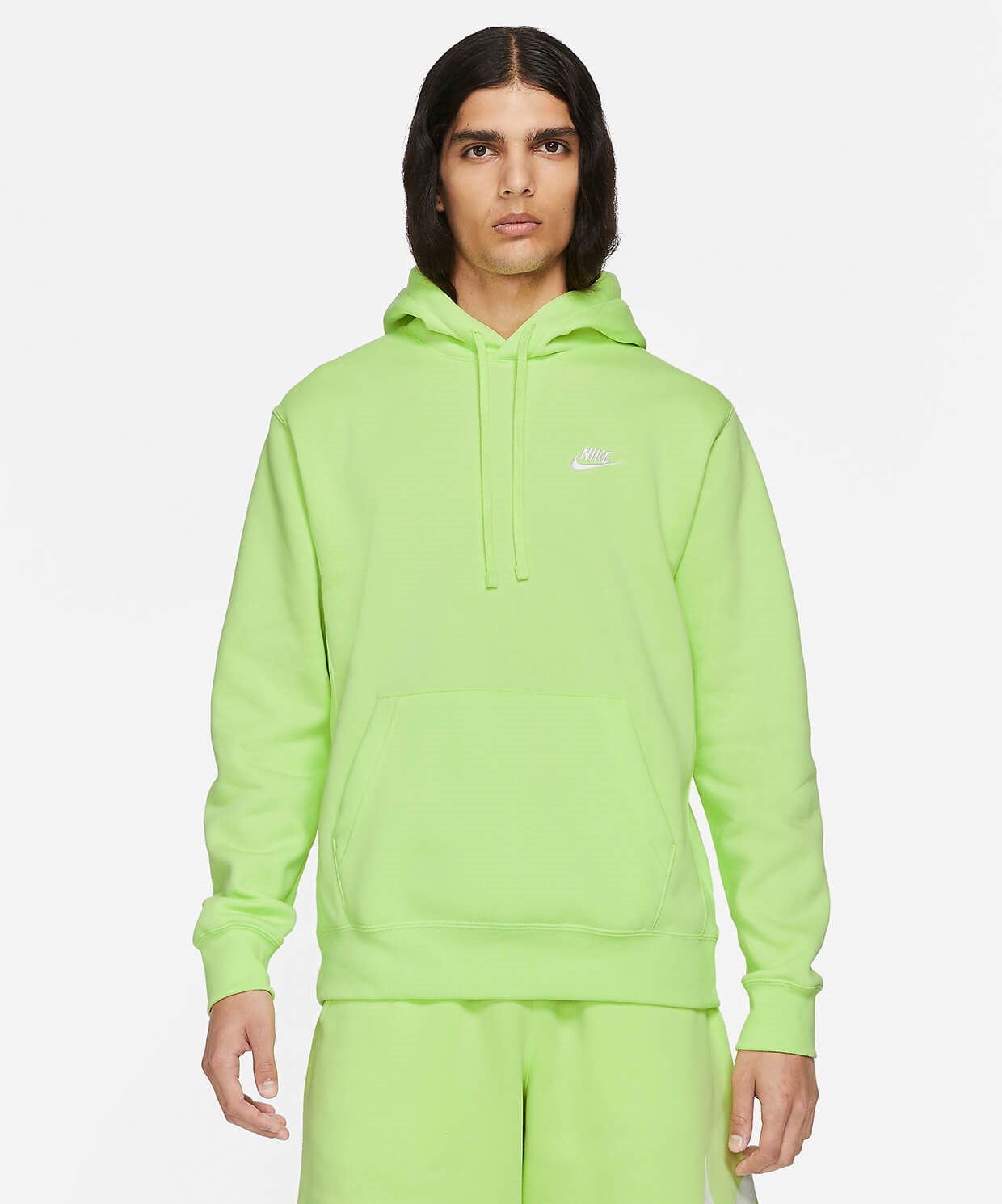 nike men's sportswear club bb script hoodie