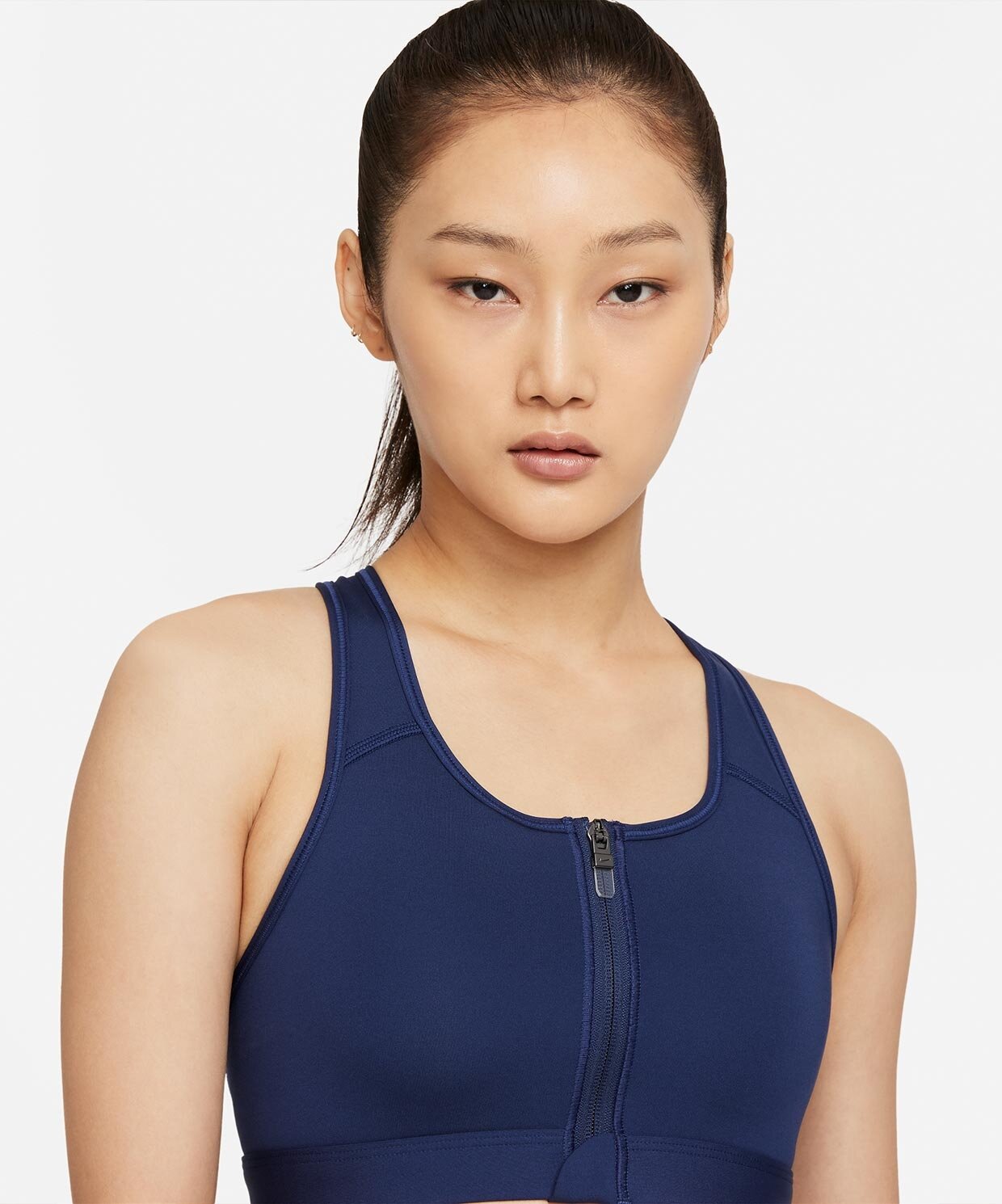 Nike W Df Swsh Zip Front Bra