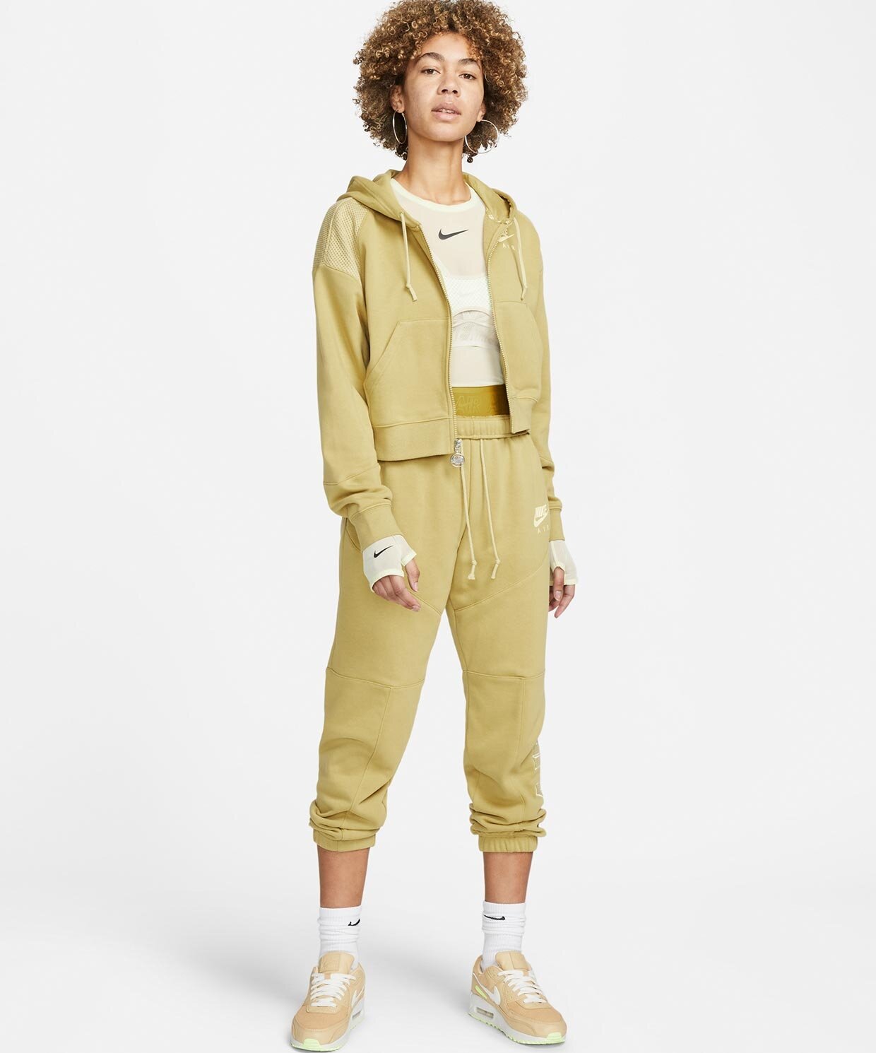 Womens yellow best sale nike tracksuit