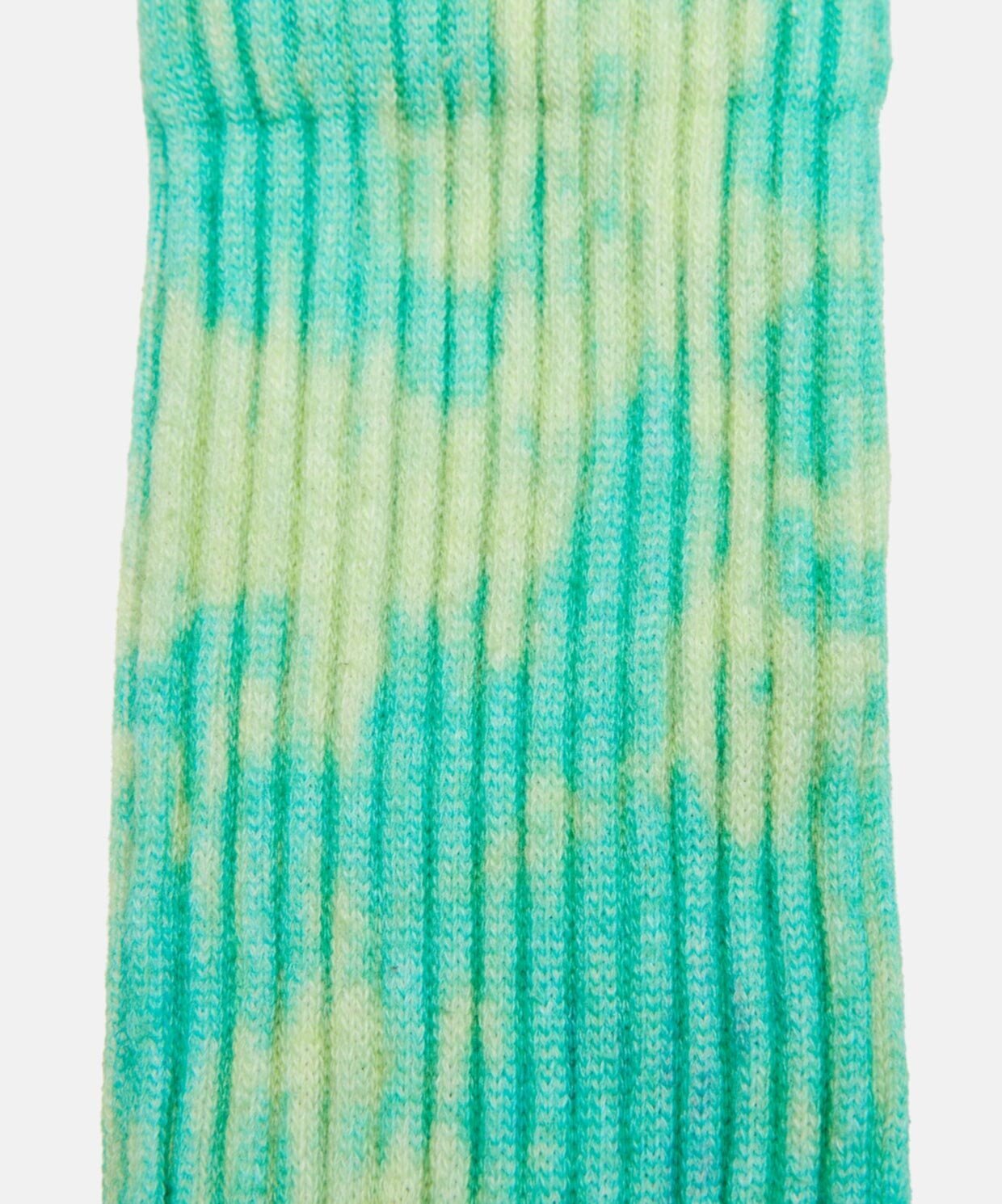 resm Reflect Studio Ribbed Tie Dye Socks Green