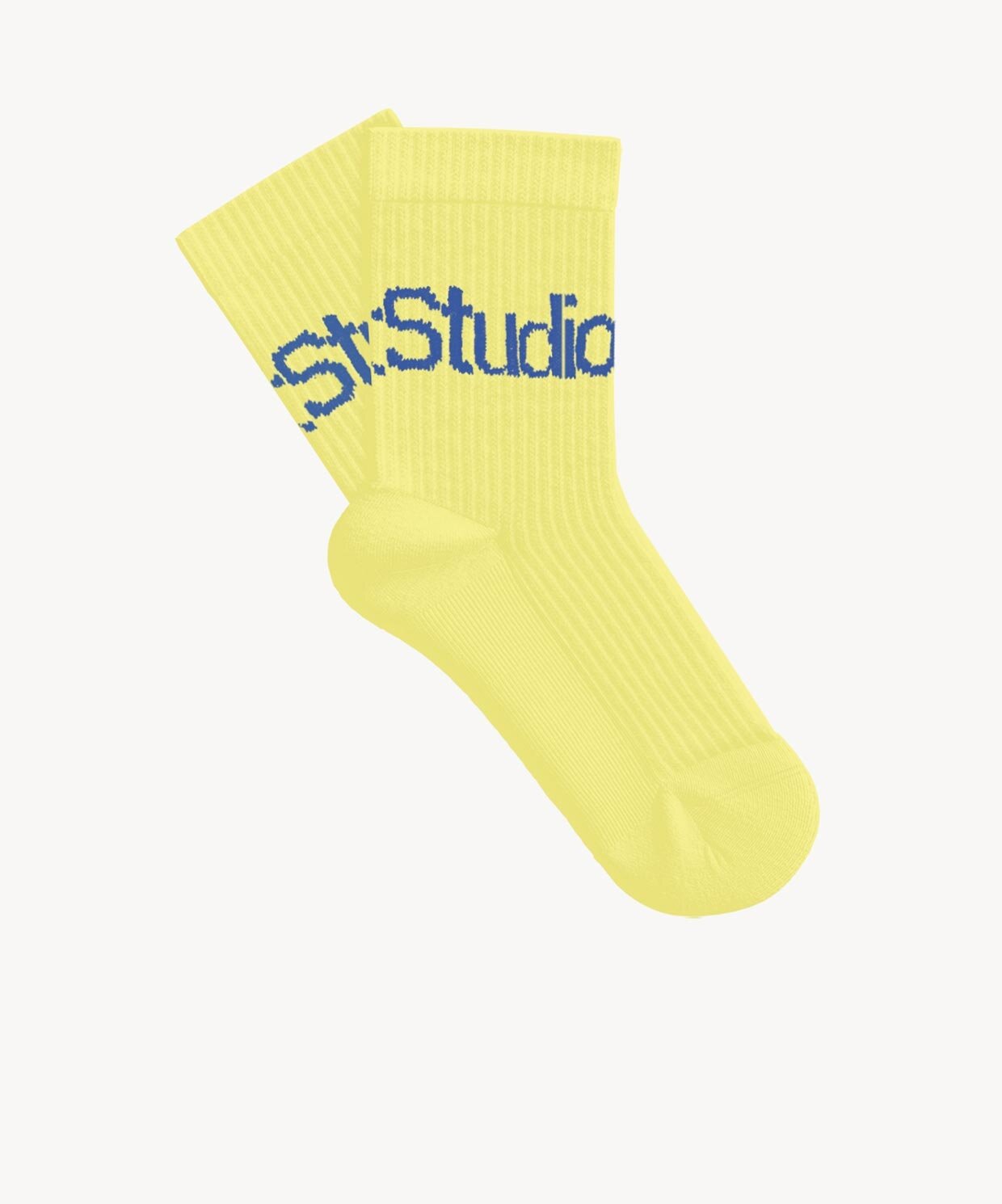 Reflect Studio Ribbed Logo Socks Yellow UNISEX SU-AC6-07-001