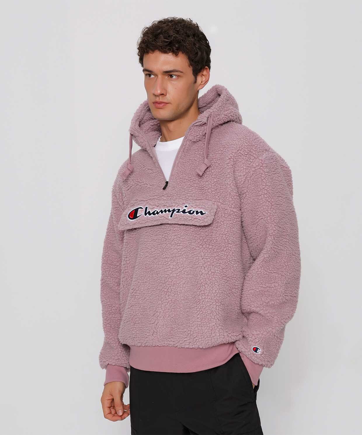 Champion Hooded Half Zip Top