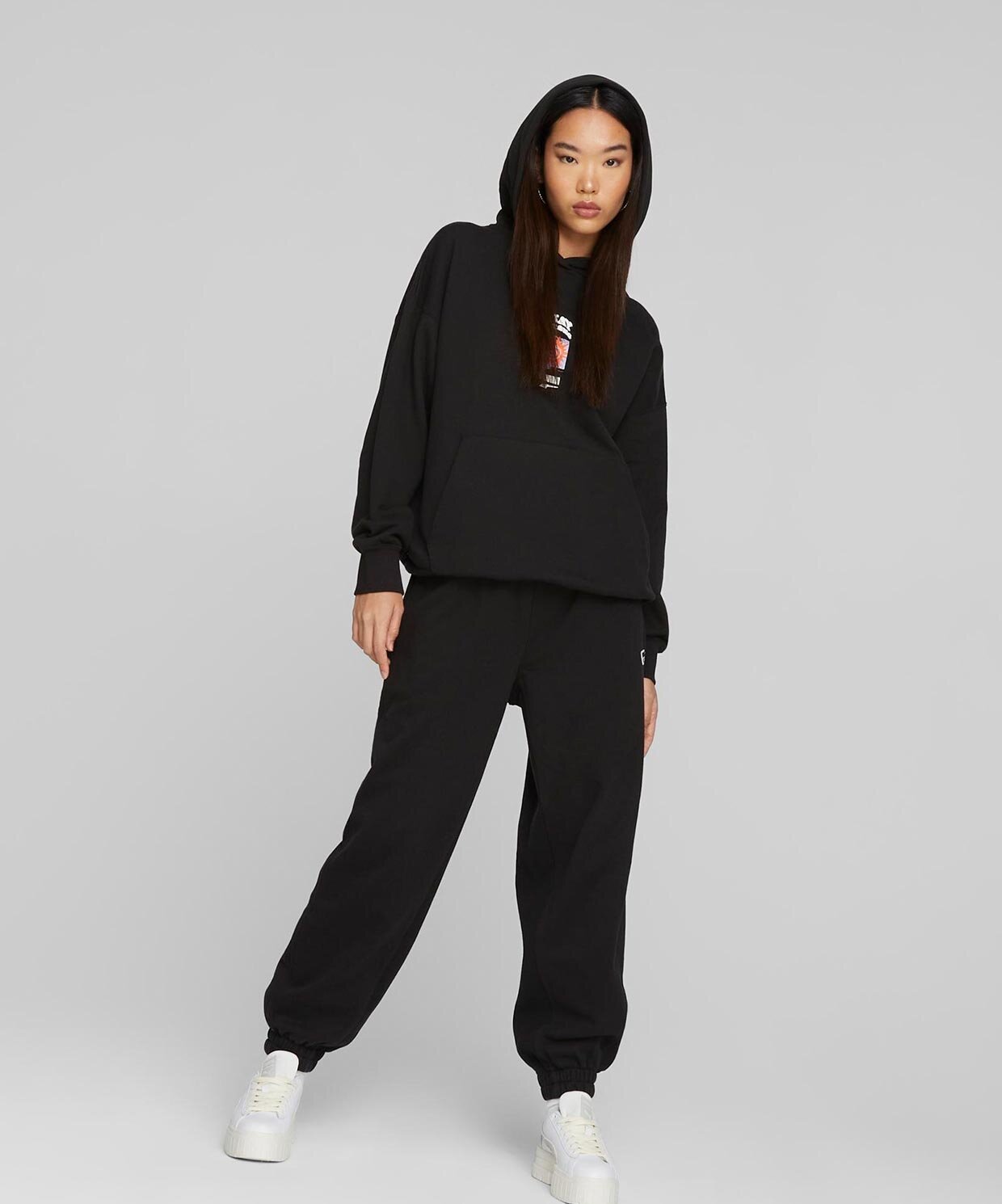 Puma Downtown Oversized Graphic Hoodie Tr Pum