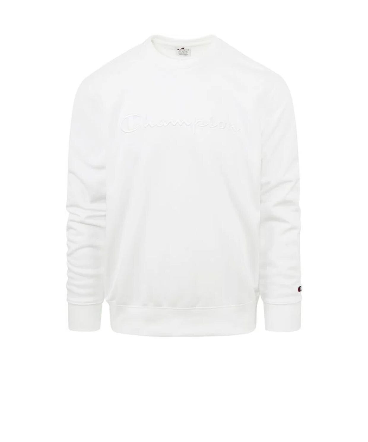 WW001 - Logo Print Short Sleeved Sweatshirt - Shirt White 218477 - Champion  Crewneck Men's T
