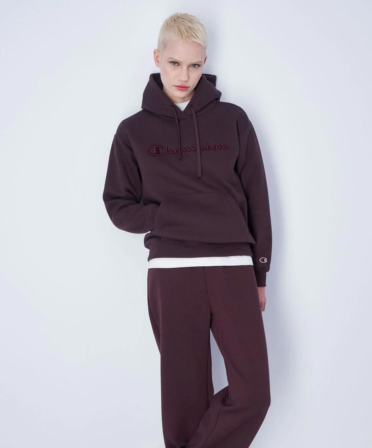 resm Champion Logo Hooded Sweatshirt