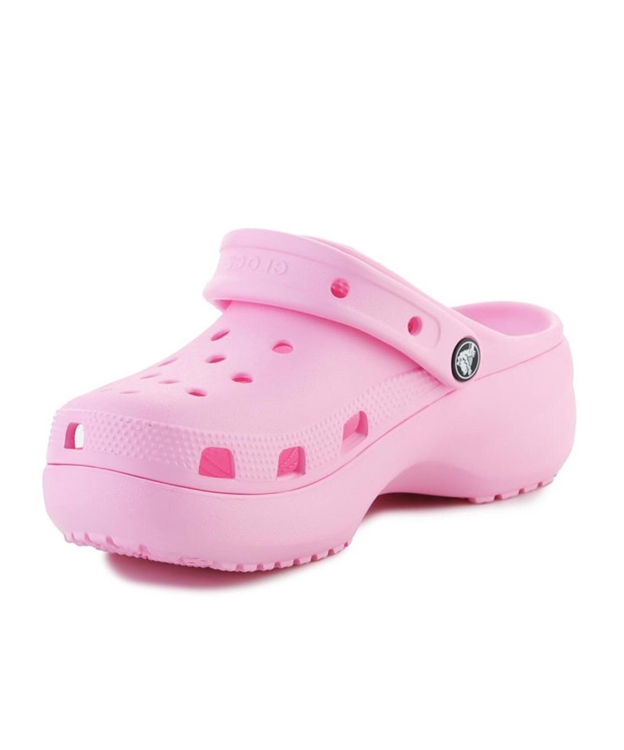 Hot pink platform clearance crocs