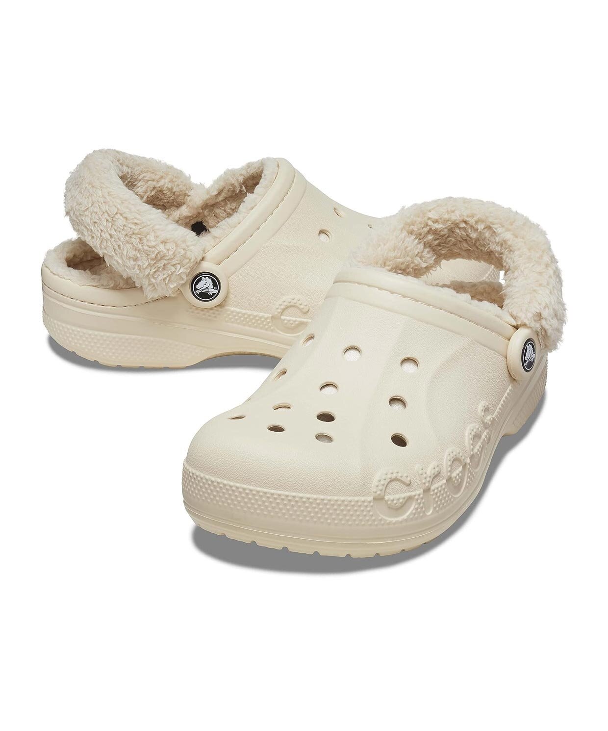 resm Crocs Baya Lined Fuzz Strap Clog