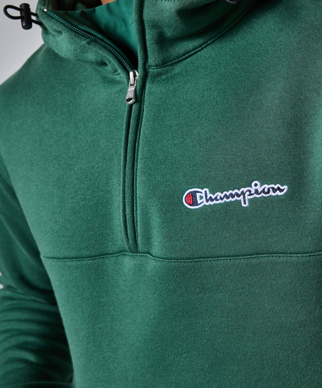 Champion Half Zip Hooded Sweatshirt