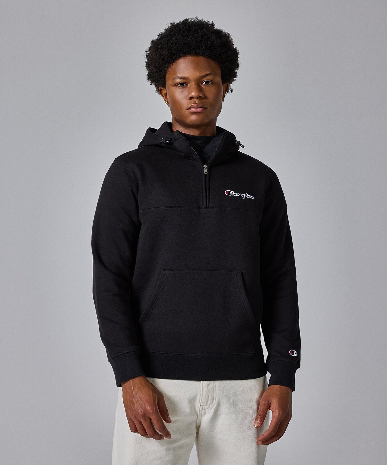 Champion Half Zip Hooded Sweatshirt