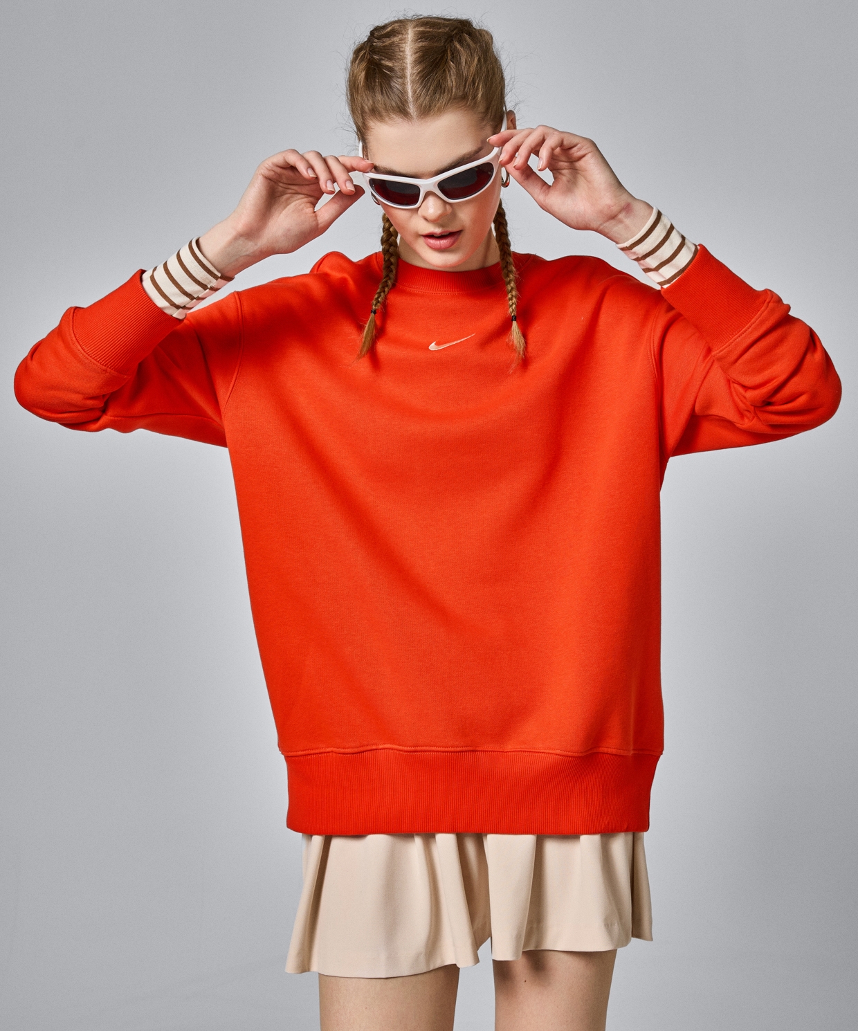 Nike Sportswear Phoenix Fleece Oversized Crew-Neck Sweatshirt