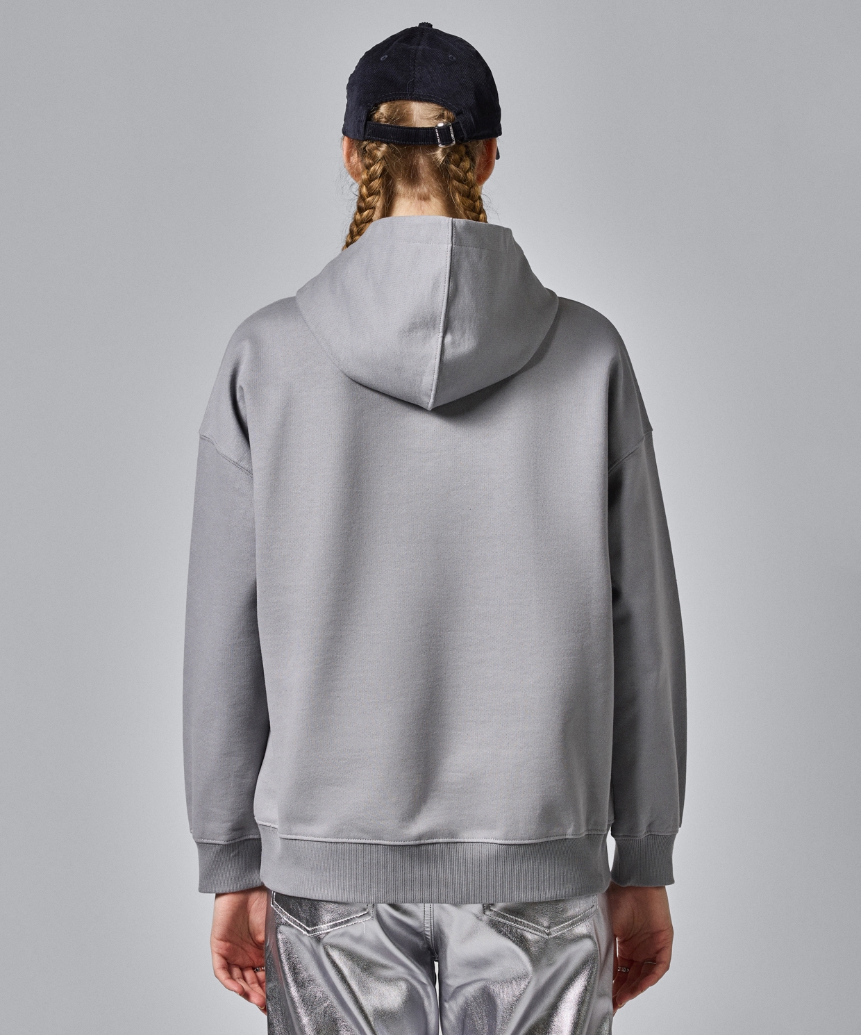 Grey hooded clearance sweatshirt