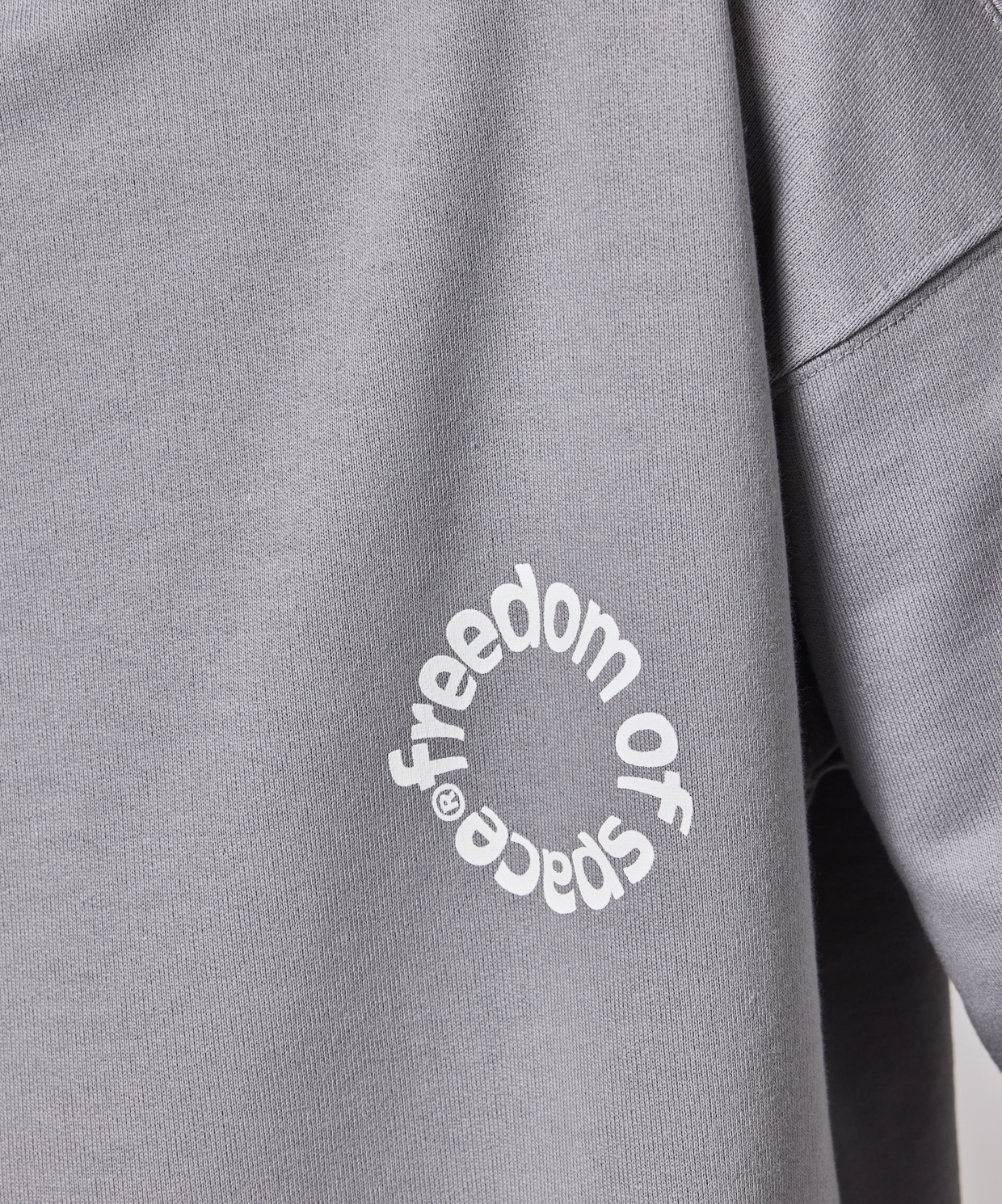 Freedom Of Space 18 Jersey Hooded Sweatshirt Grey-Black