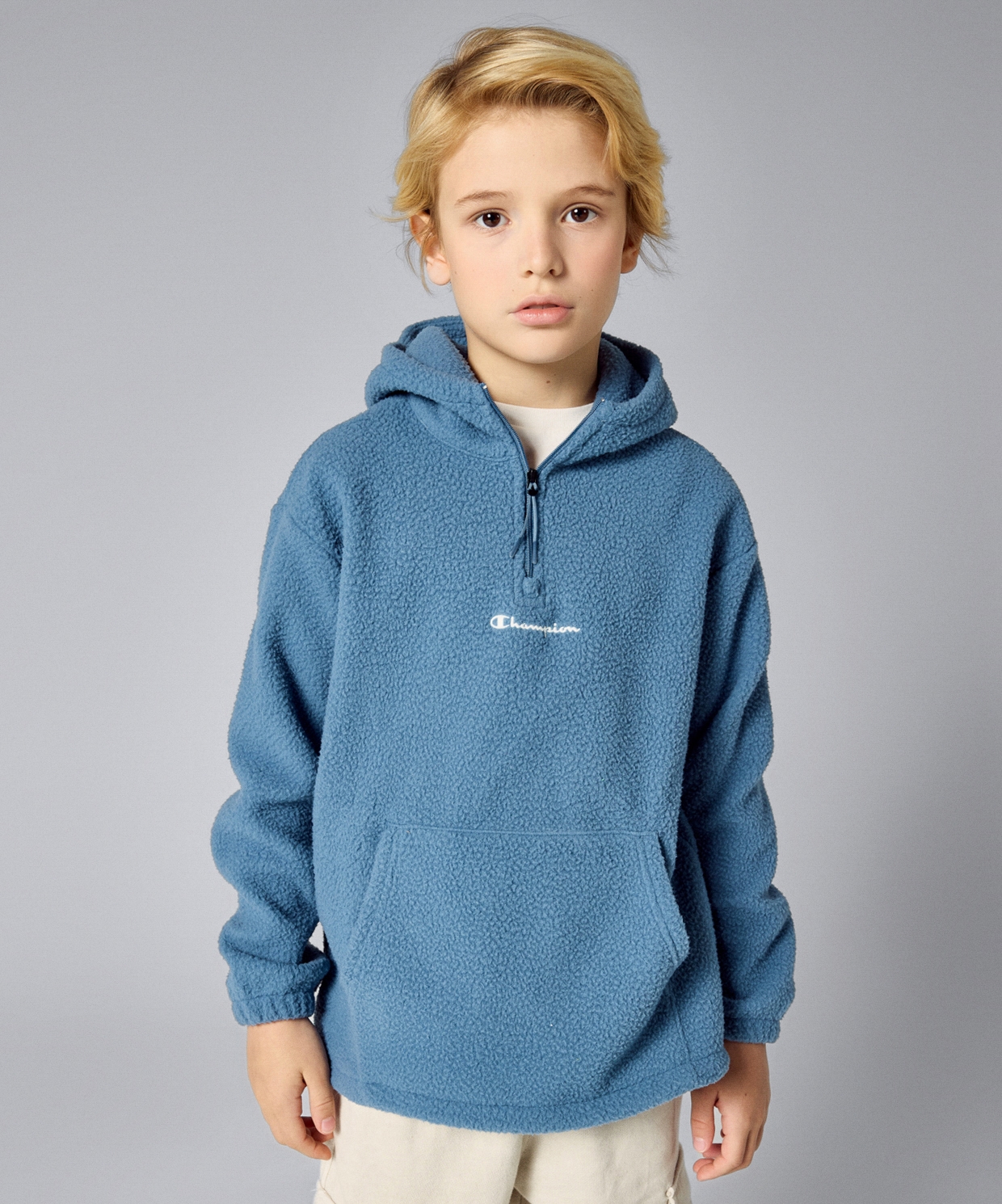 Champion Hooded Half Zip Top