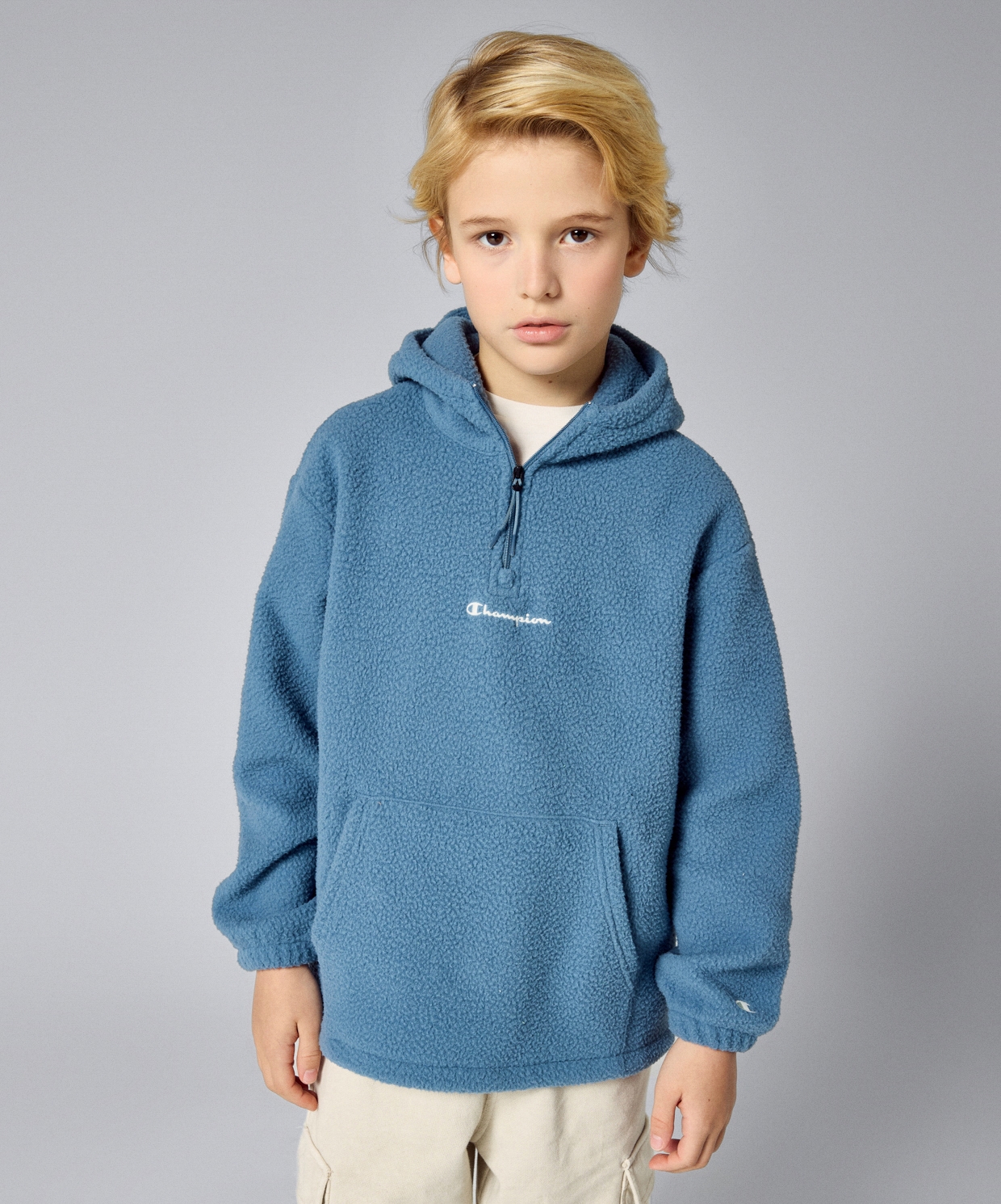 Champion Hooded Half Zip Top