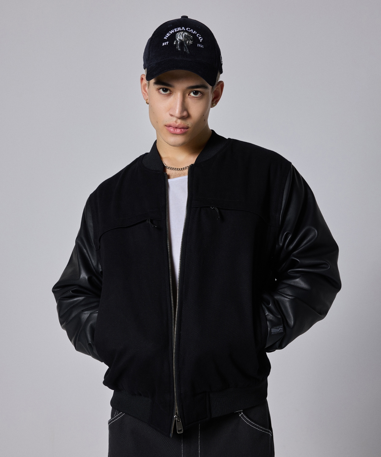 Between Sides Bomber Jacket