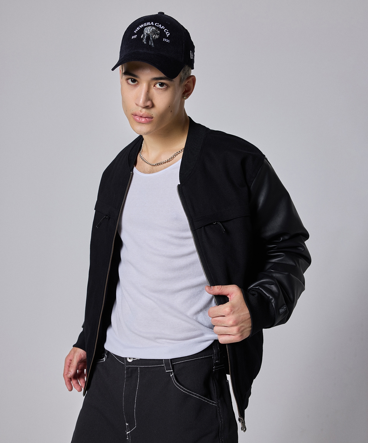 Between Sides Bomber Jacket