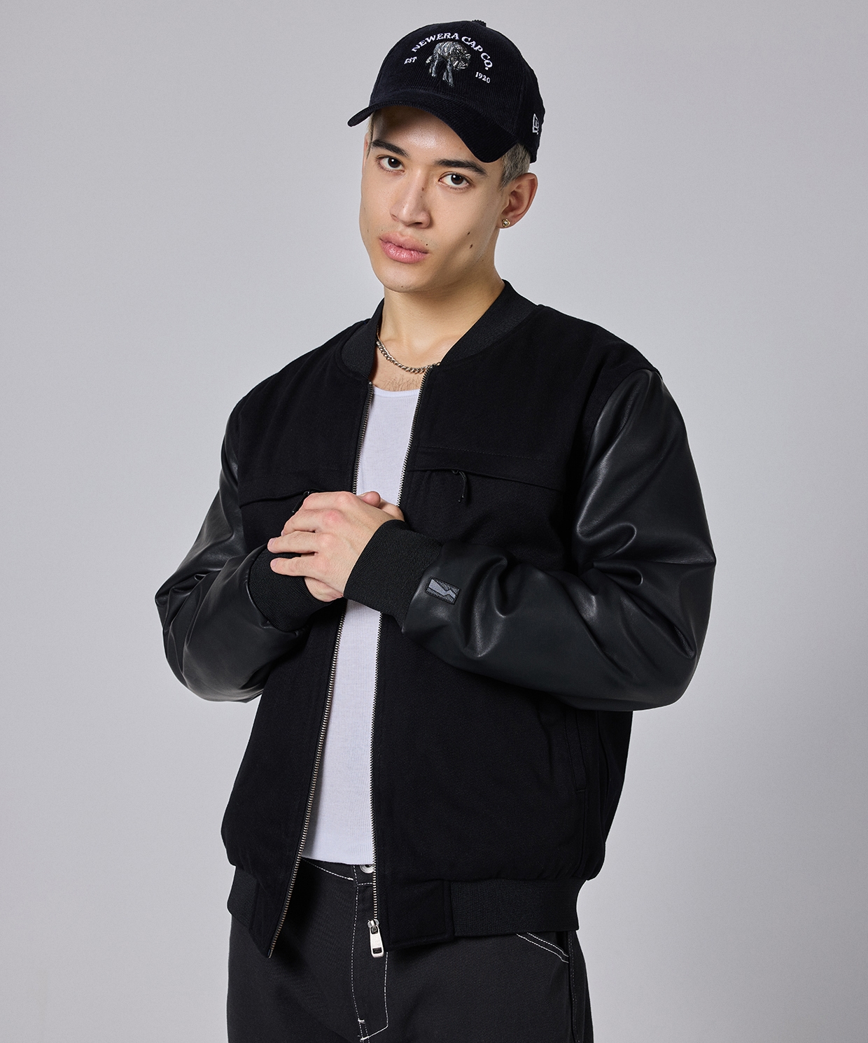 Between Sides Bomber Jacket
