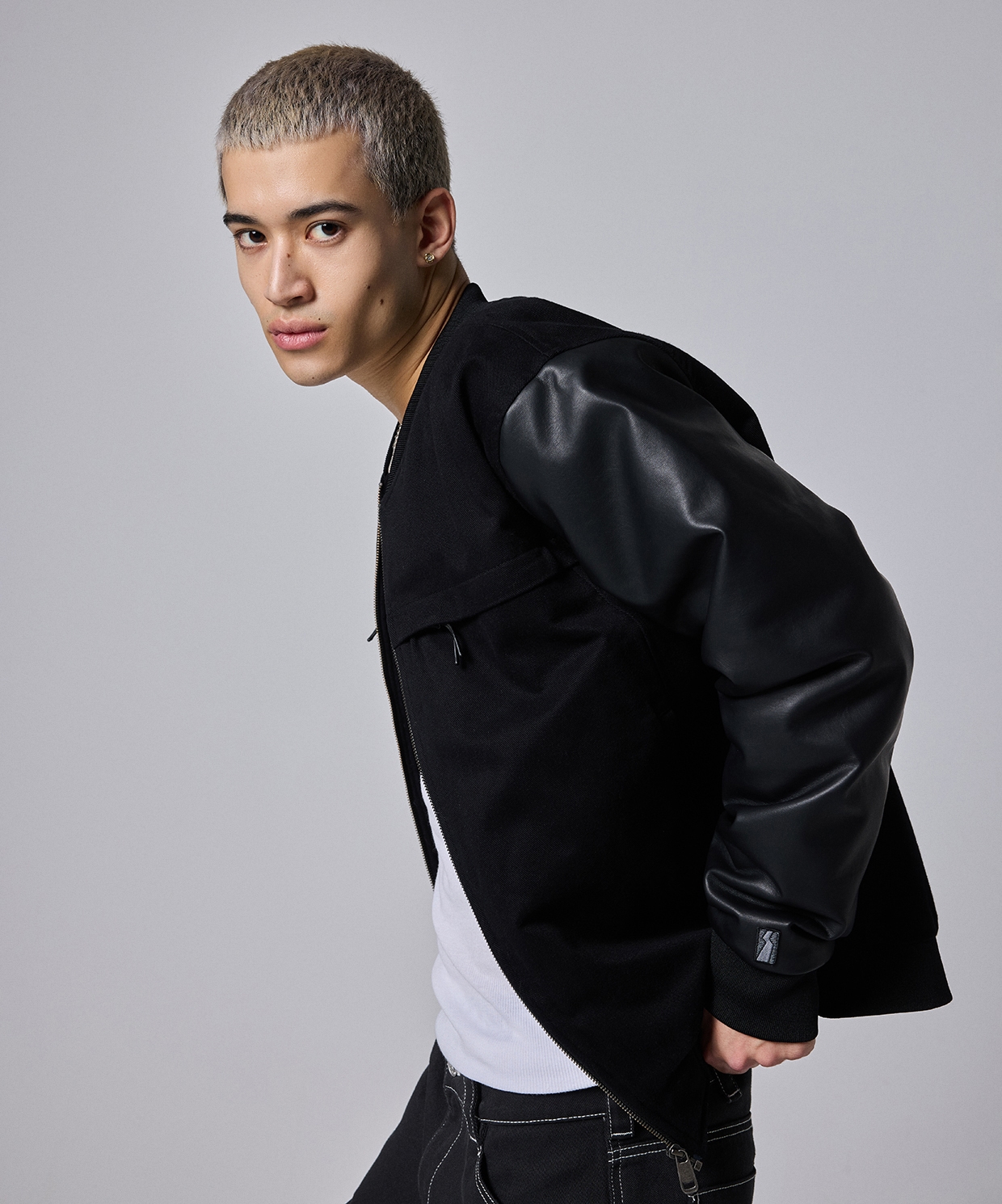 Between Sides Bomber Jacket