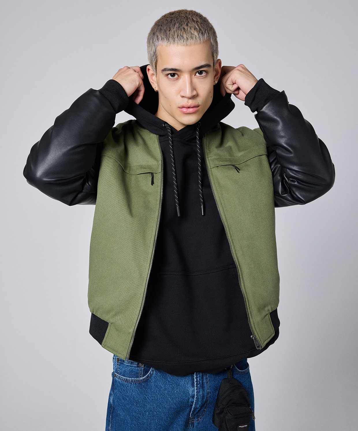 Between Sides Bomber Jacket