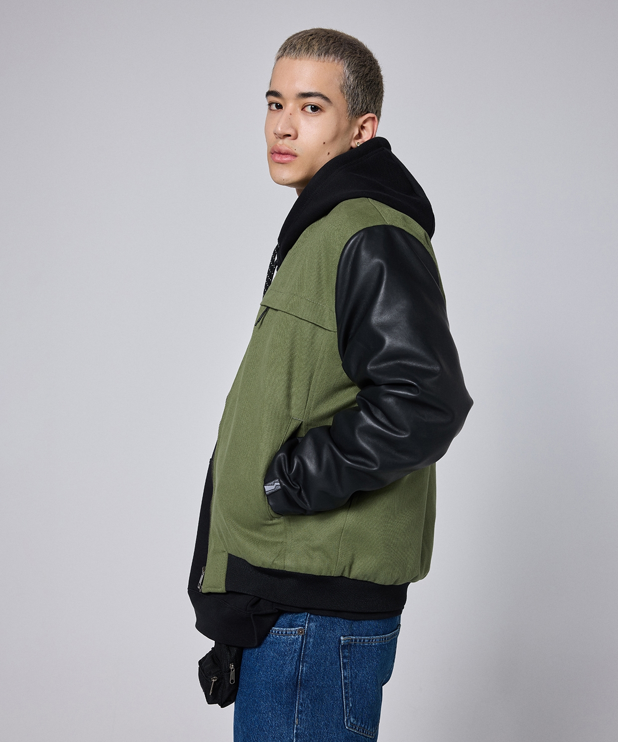 Between Sides Bomber Jacket