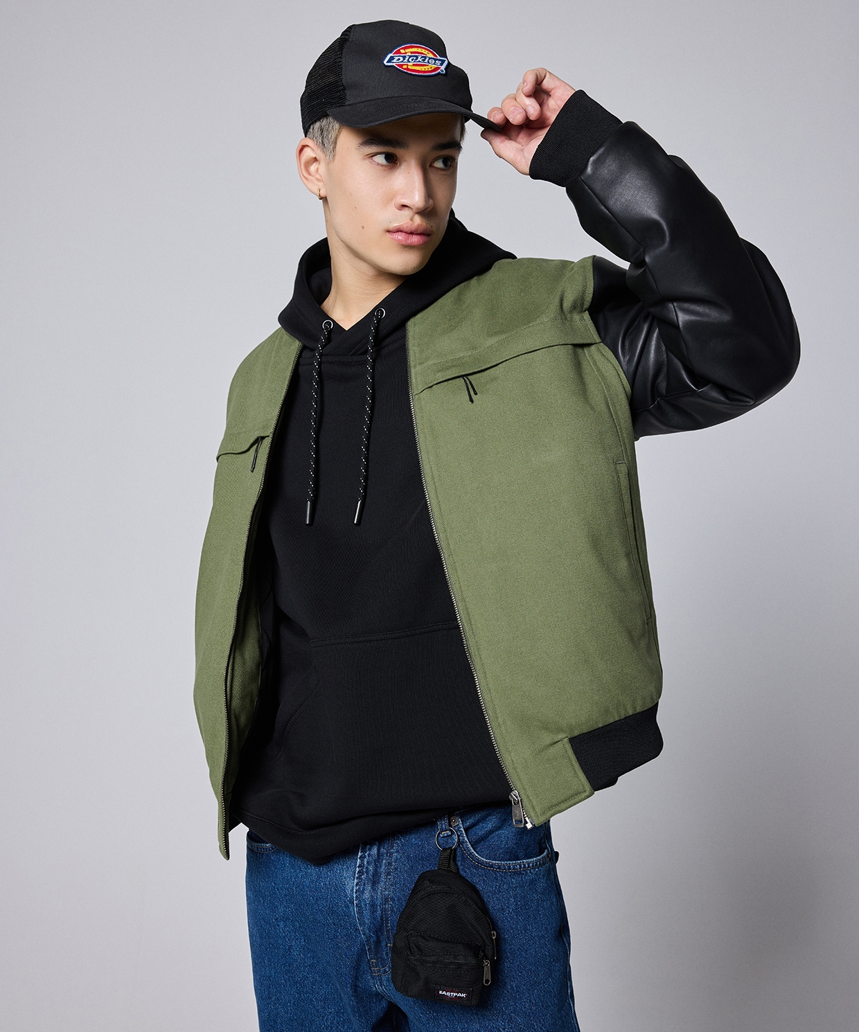 Between Sides Bomber Jacket