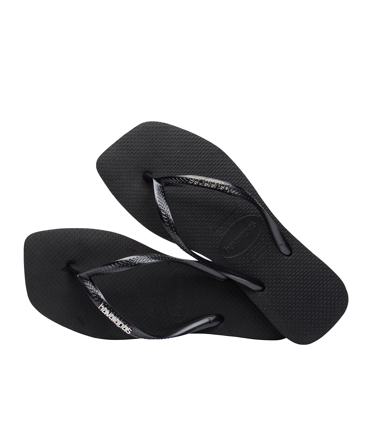 Havaianas Square Logo Metallic Black/Sılver