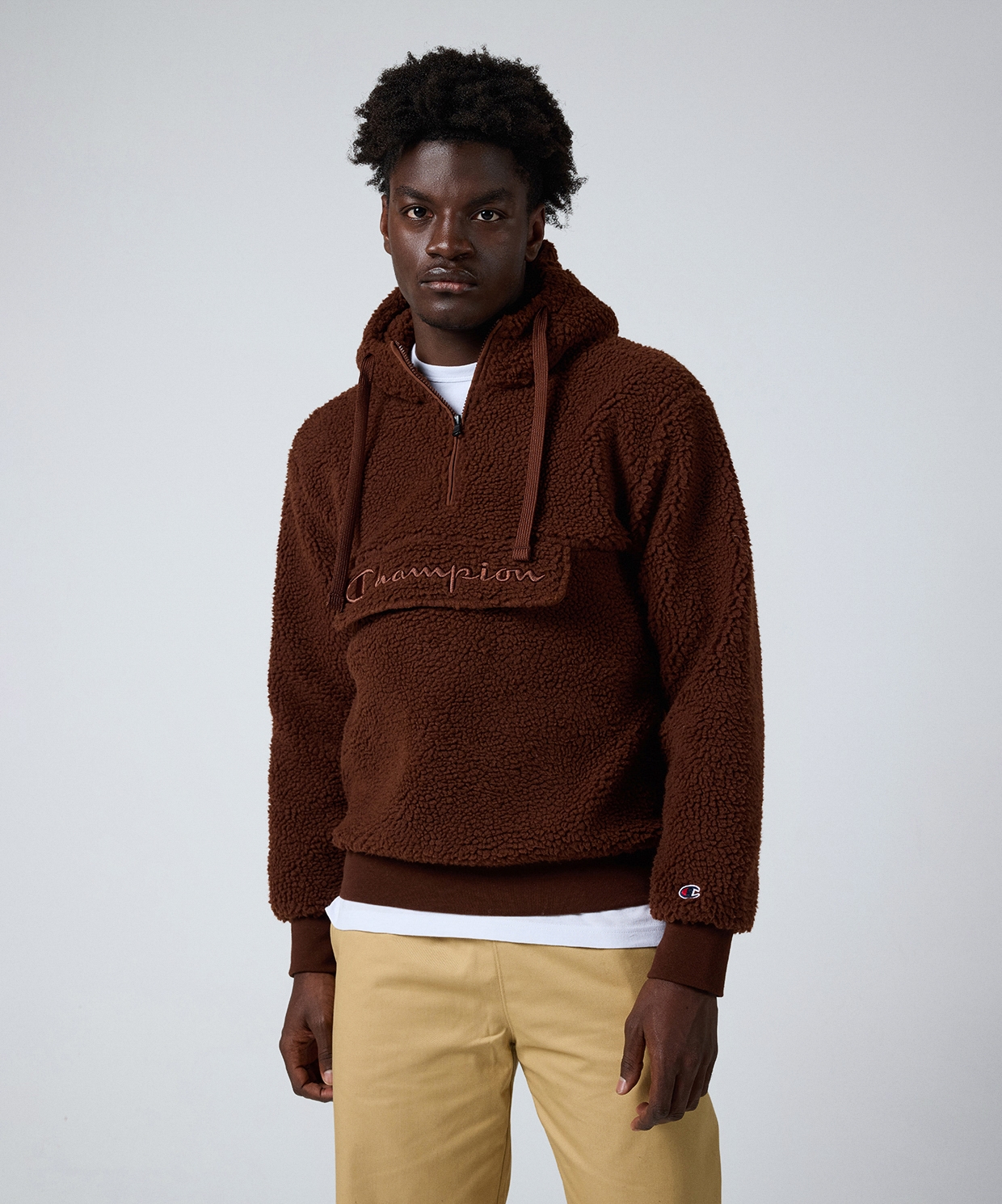 Champion Hooded Half Zip Top