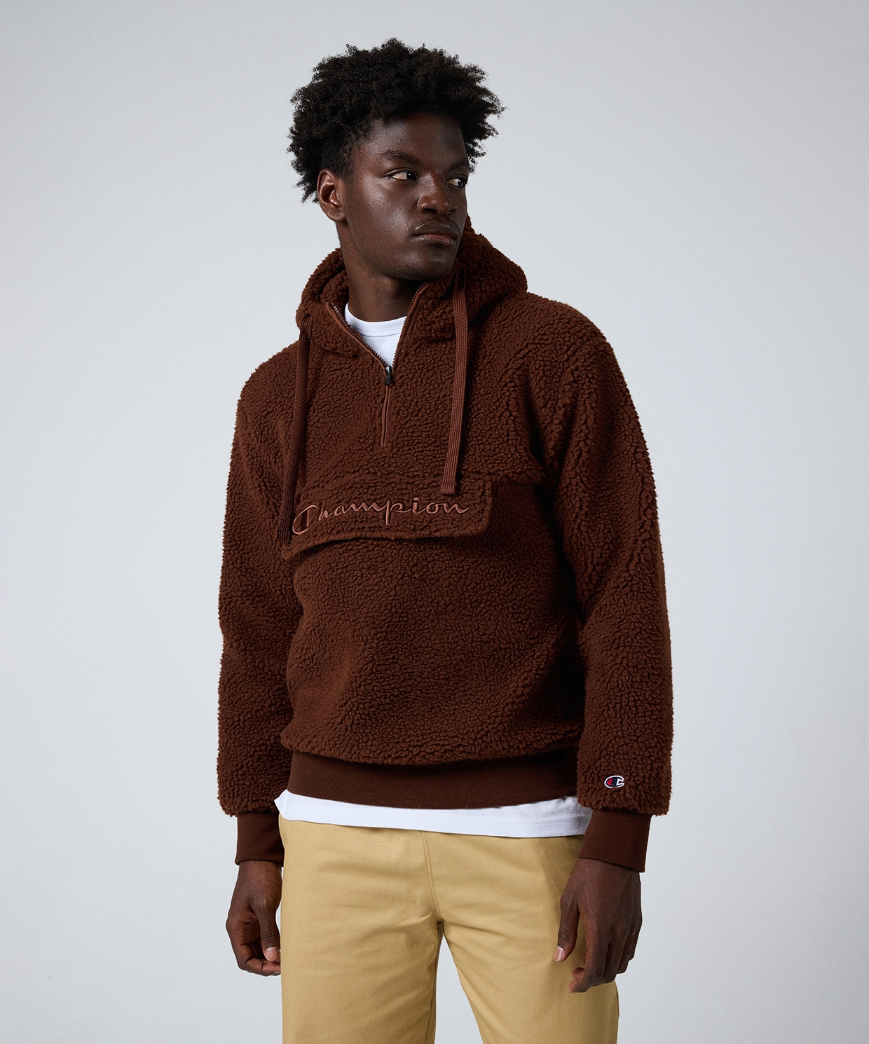 Champion Hooded Half Zip Top