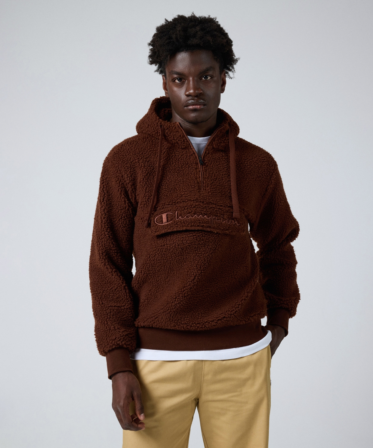 Champion Hooded Half Zip Top