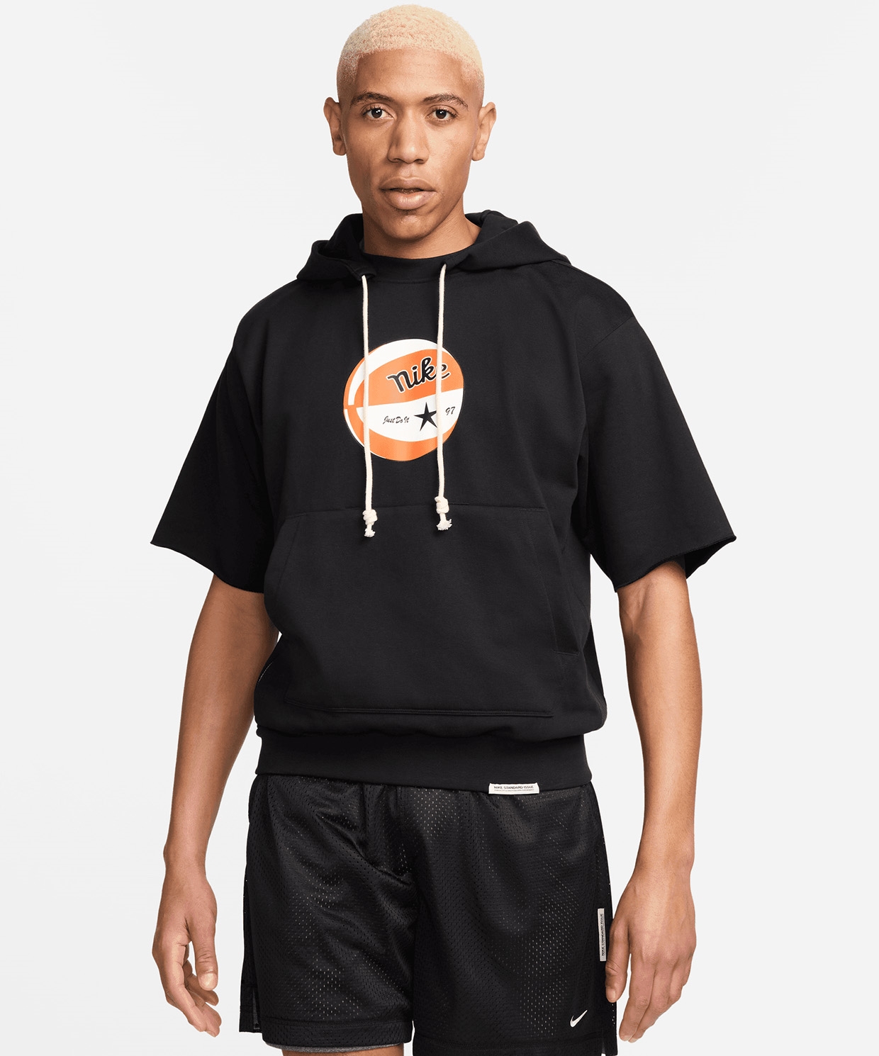 resm Nike Standard Issue Hooded Short Sleeve Top