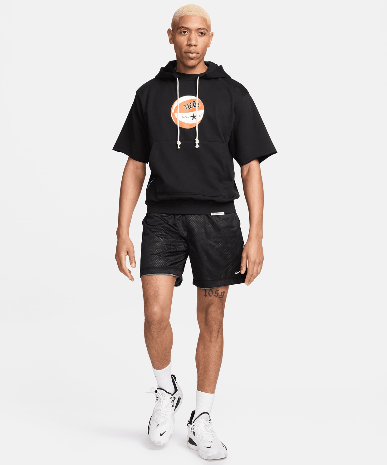 resm Nike Standard Issue Hooded Short Sleeve Top