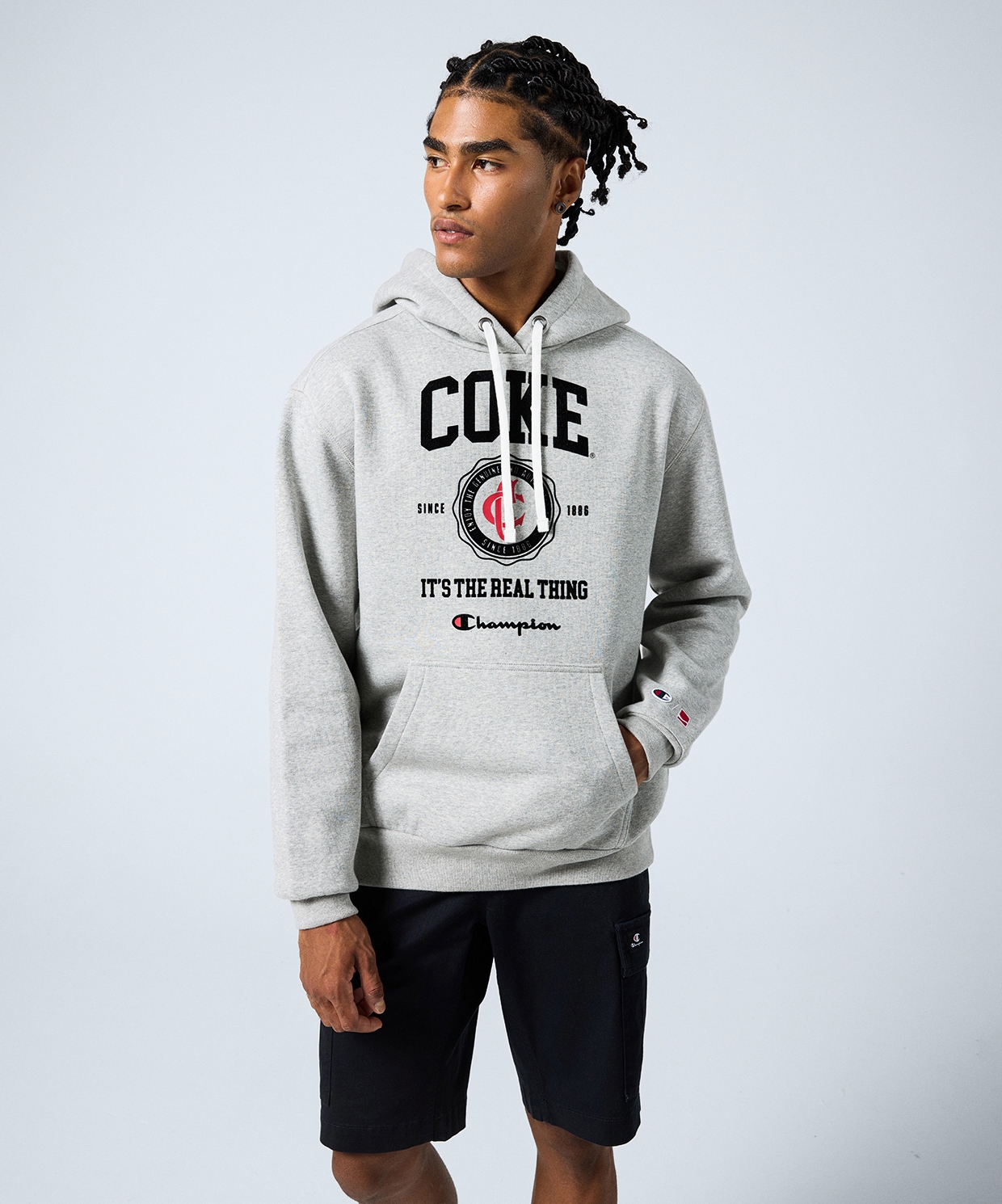 resm Champion Coca Cola Hooded Sweatshirt