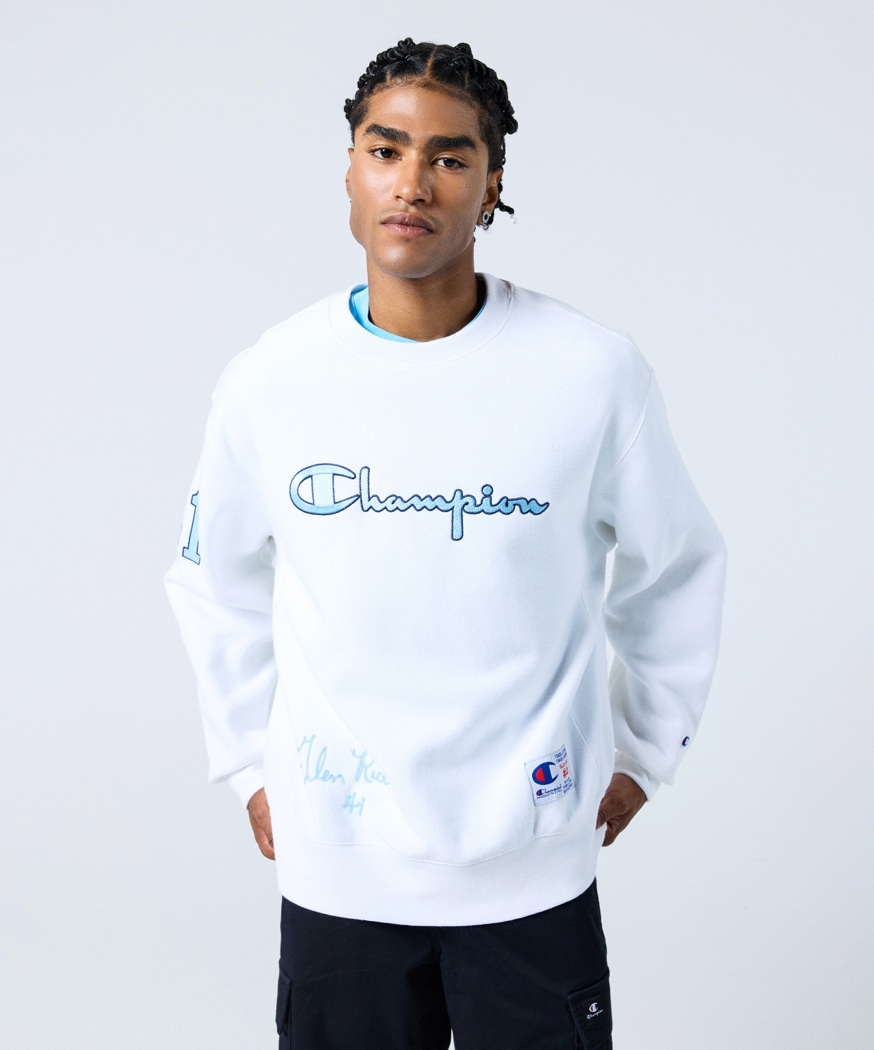 Sweatshirt champion white online