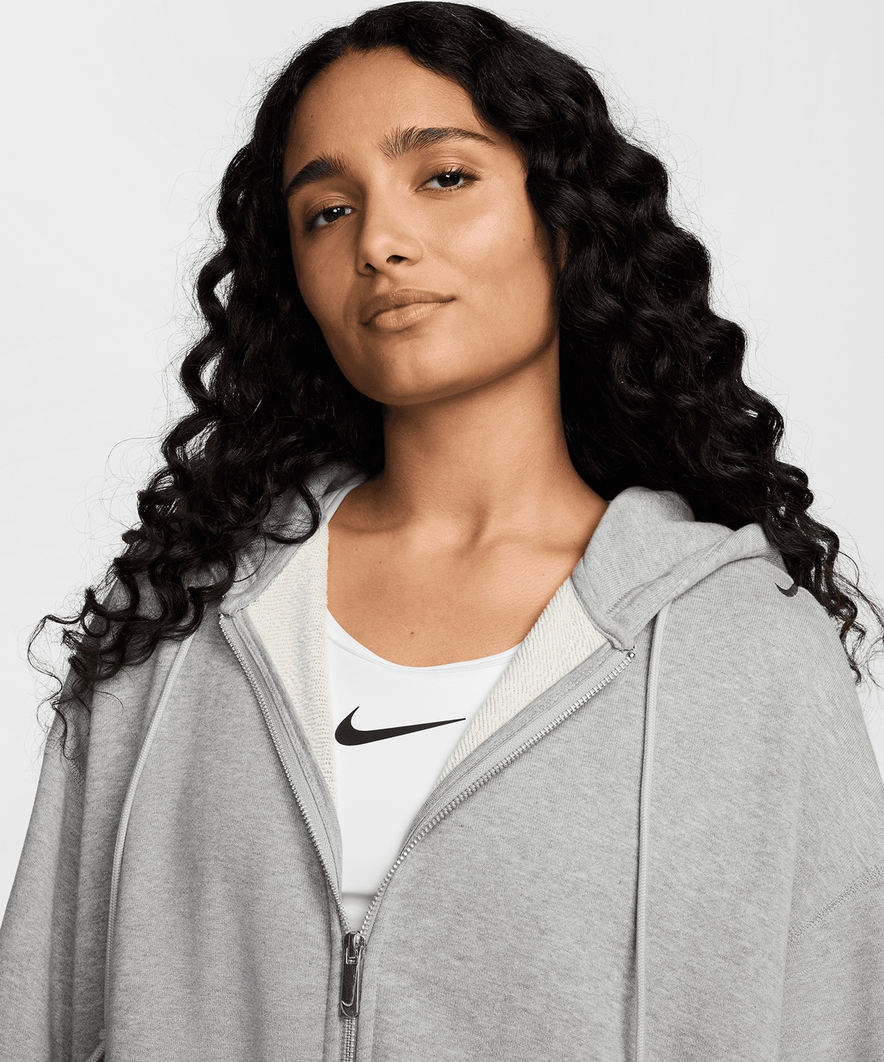 resm Nike Sportswear Oversized Full-Zip French Terry Hoodie