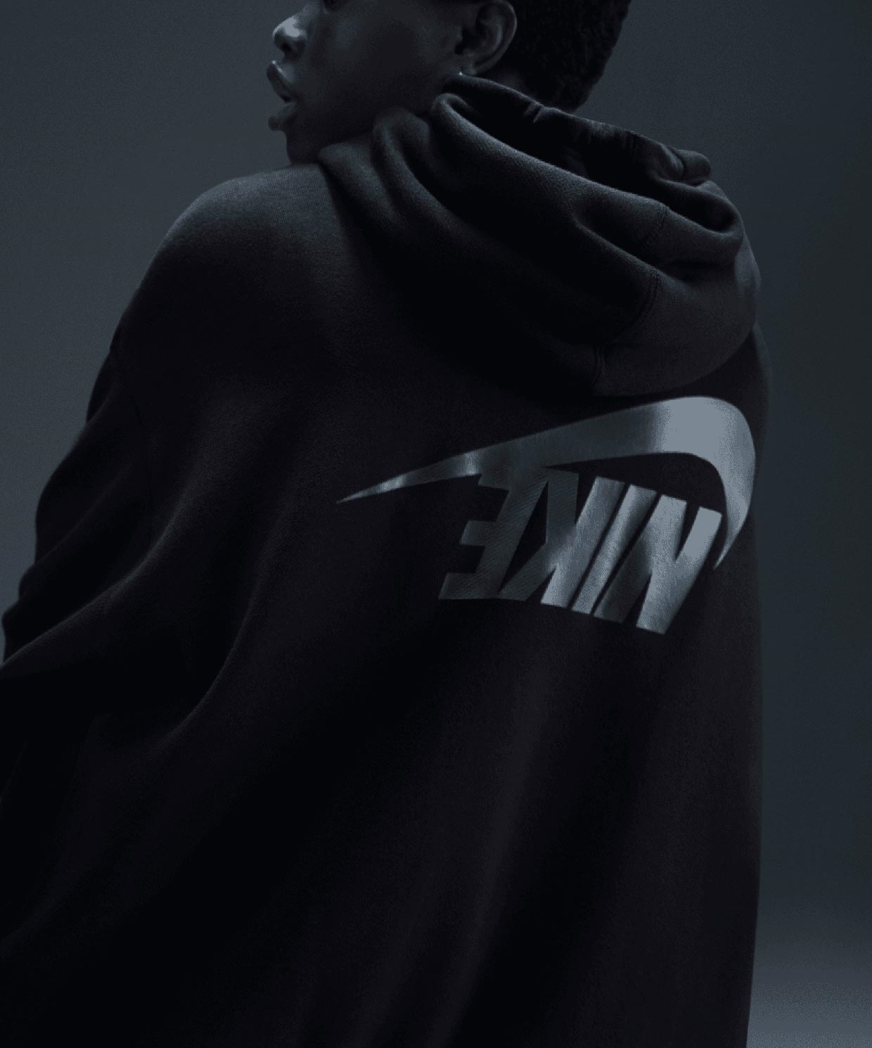 resm Nike Sportswear Oversized Full-Zip French Terry Hoodie