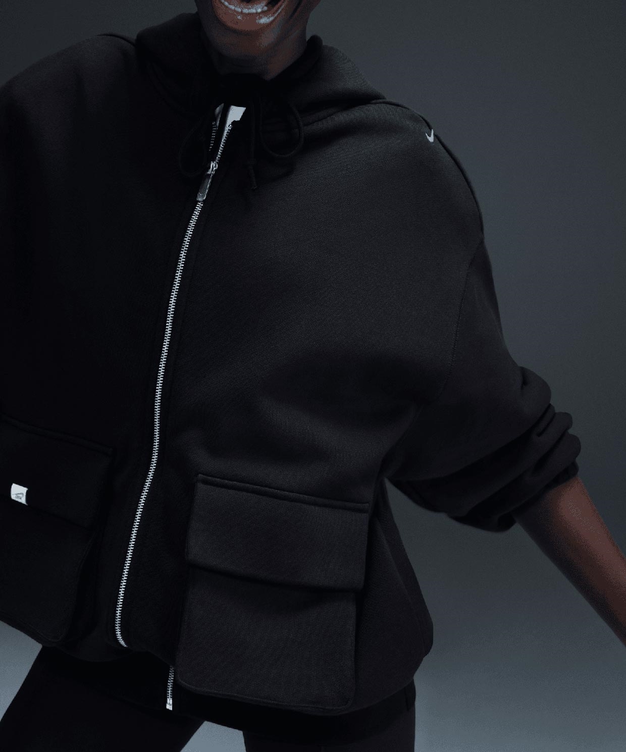 resm Nike Sportswear Oversized Full-Zip French Terry Hoodie