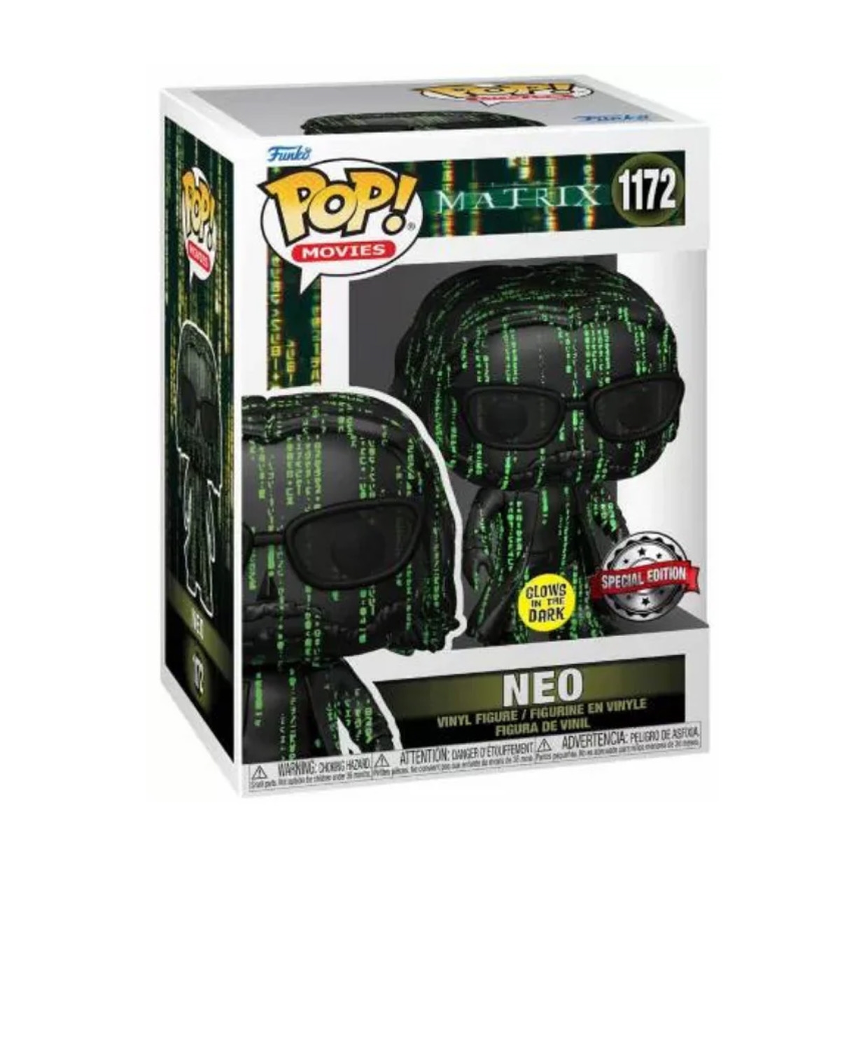 Funko Pop Figür Movies The Matrix 4- Neo (Coded) (Glow İn The Dark)