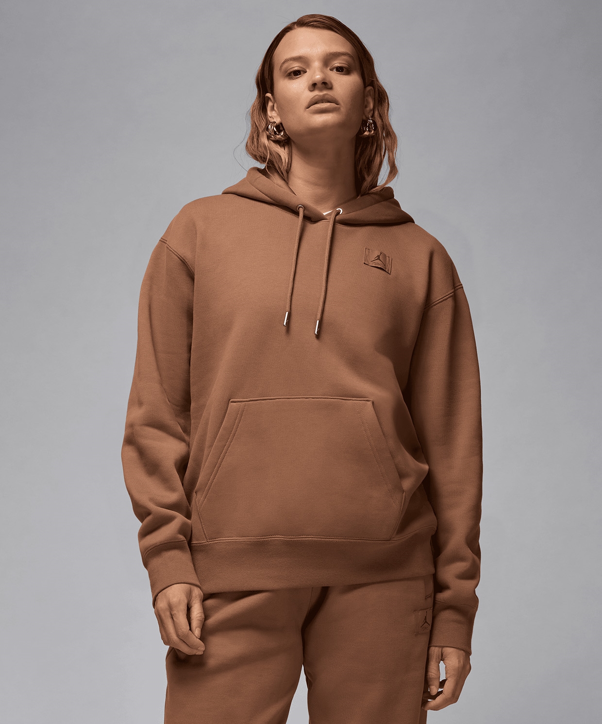 Jordan Flight Fleece Satin Lined Pullover Hoodie