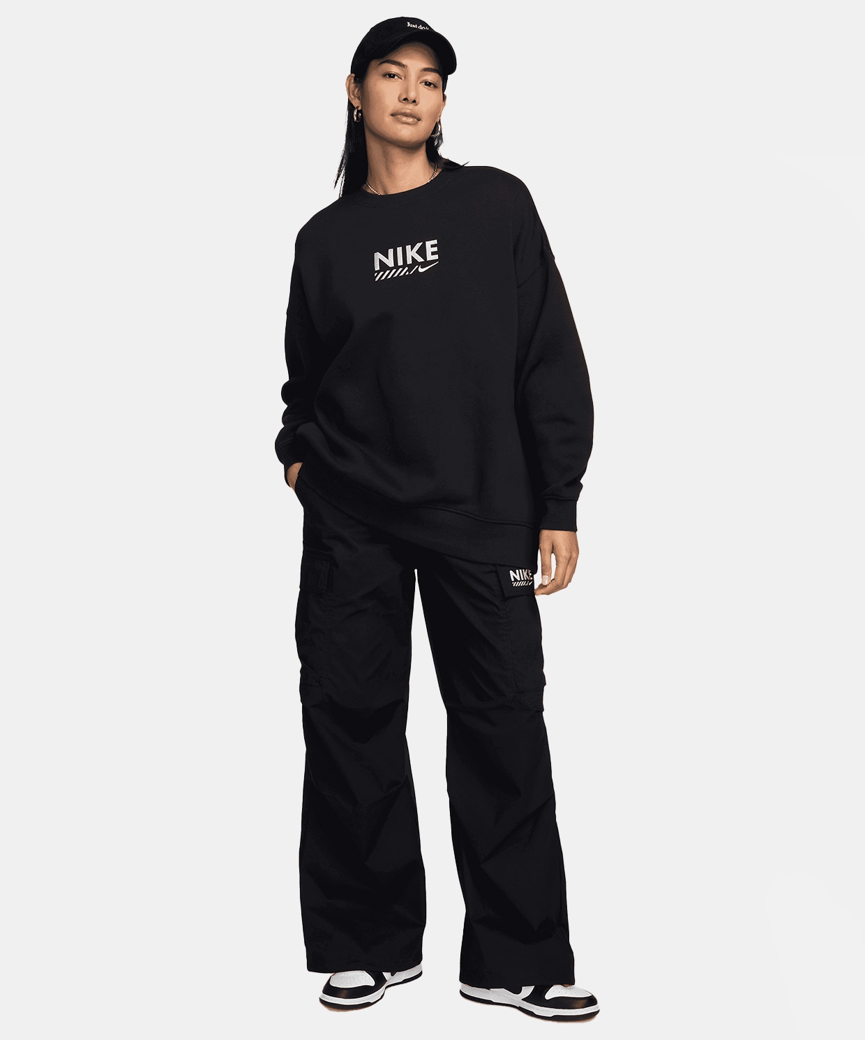 Nike Sportswear Oversized Fleece Crew-Neck Sweatshirt