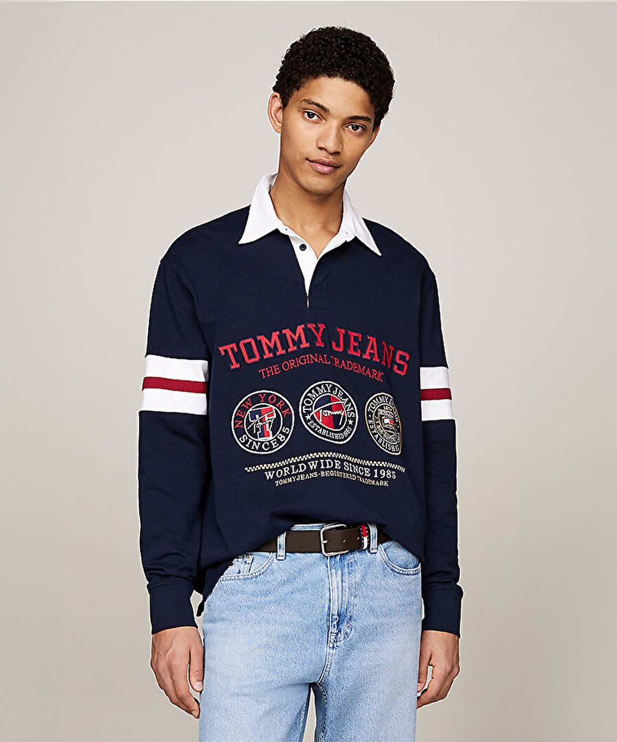 Tommy Jeans Varsity Casual Fit Rugby Polo Sweatshirt