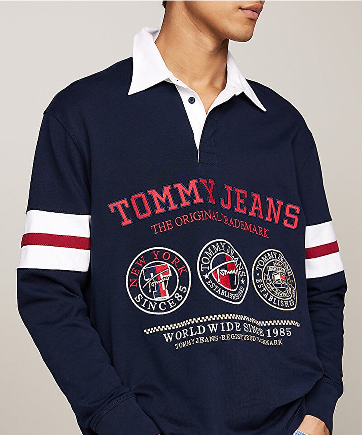 Tommy Jeans Varsity Casual Fit Rugby Polo Sweatshirt