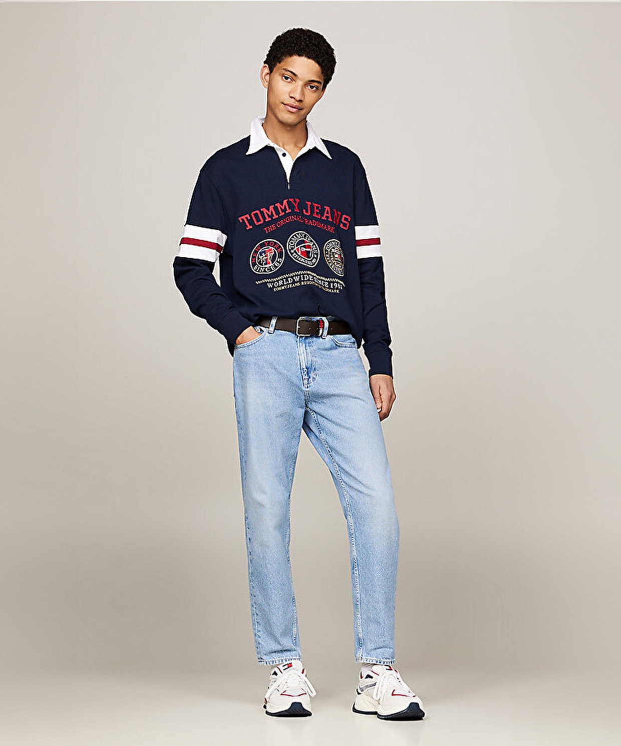 Tommy Jeans Varsity Casual Fit Rugby Polo Sweatshirt