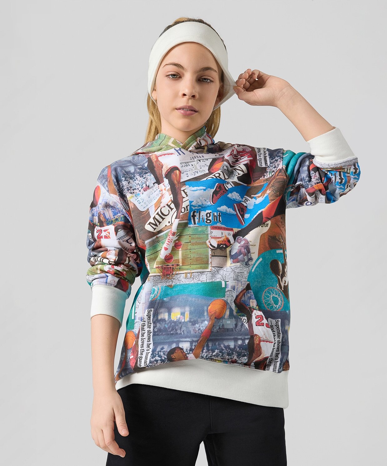 resm Jordan Brooklyn All Over Print Fleece Pullover