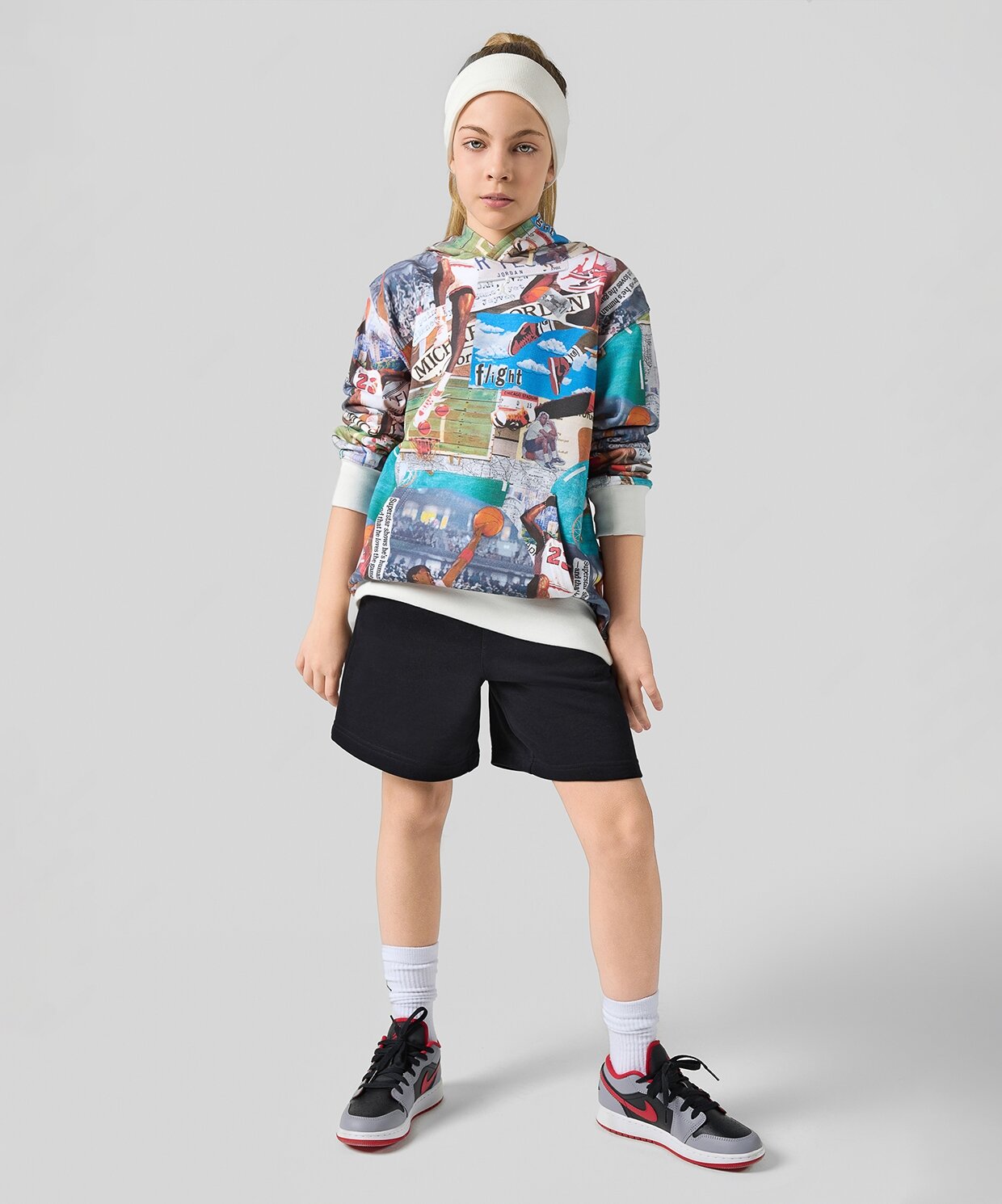 resm Jordan Brooklyn All Over Print Fleece Pullover