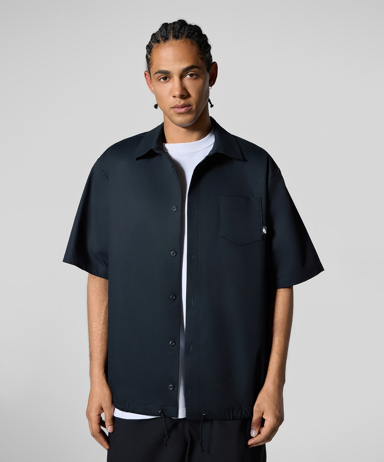 Nike Club Button-Down Short-Sleeve Top