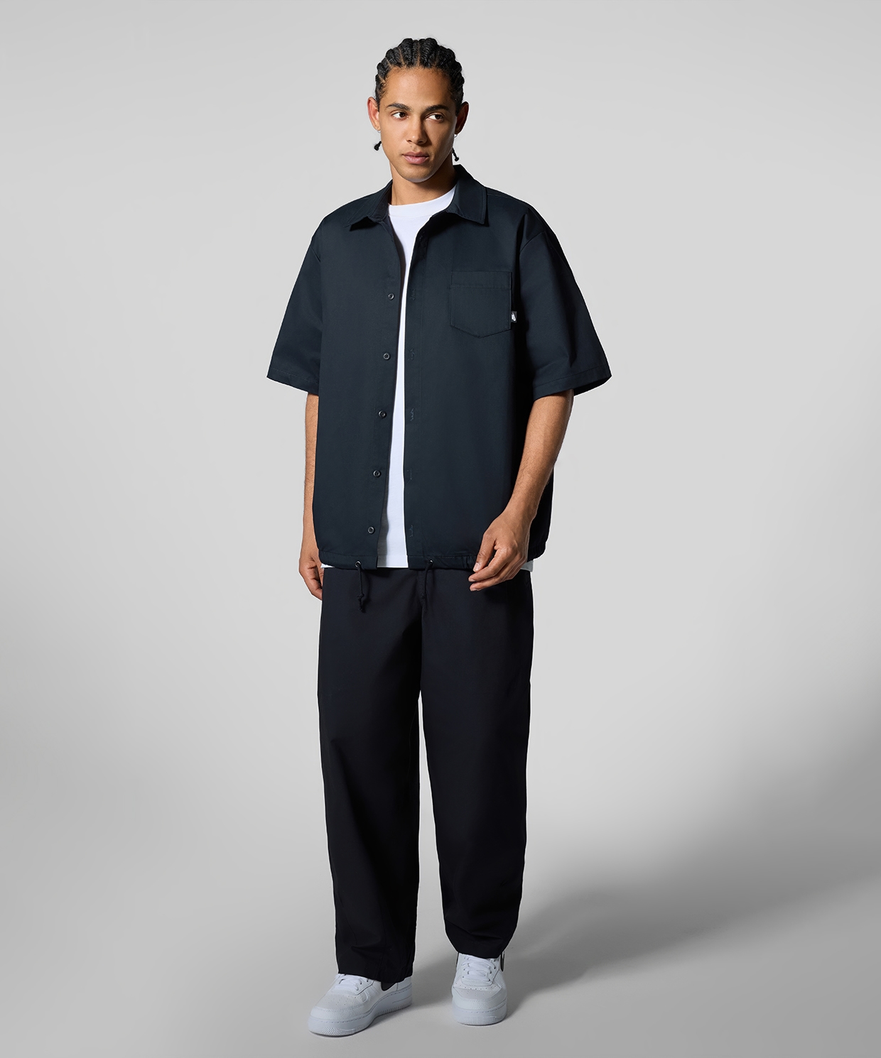 Nike Club Button-Down Short-Sleeve Top