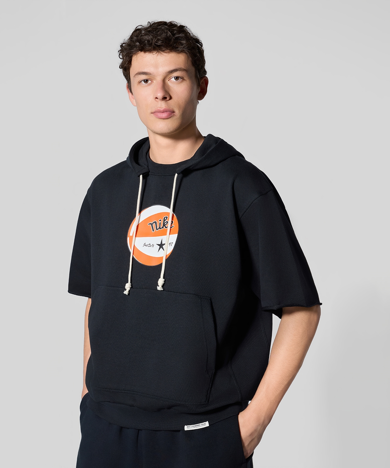 Nike Standard Issue Hooded Short Sleeve Top