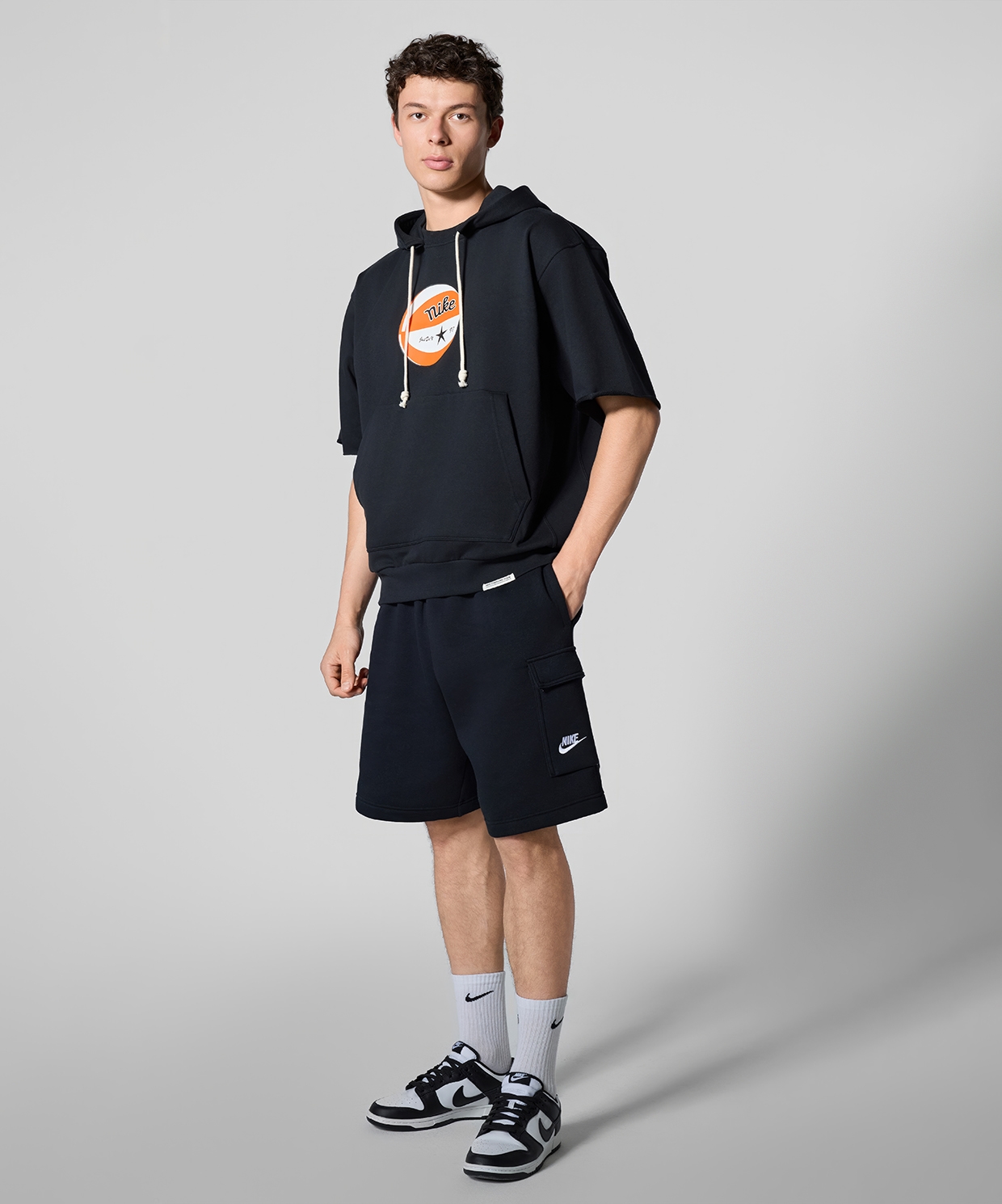 Nike Standard Issue Hooded Short Sleeve Top
