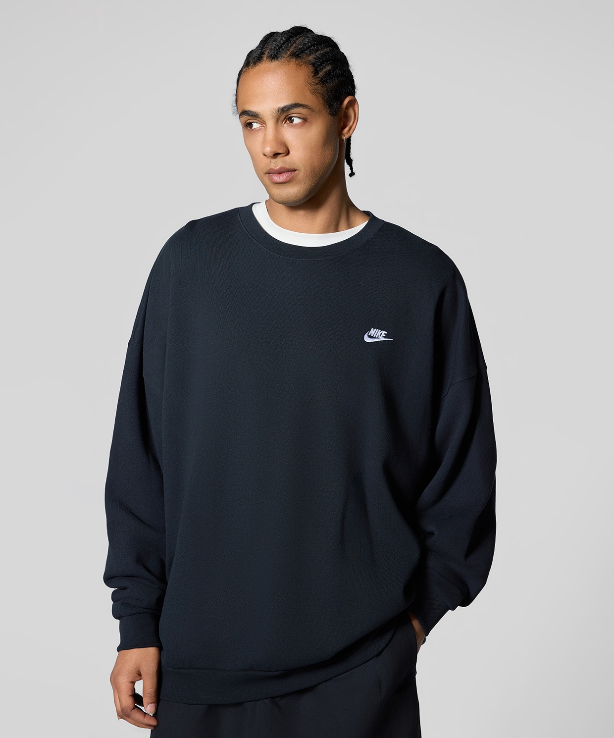 Nike Club Fleece Oversized French Terry Crew